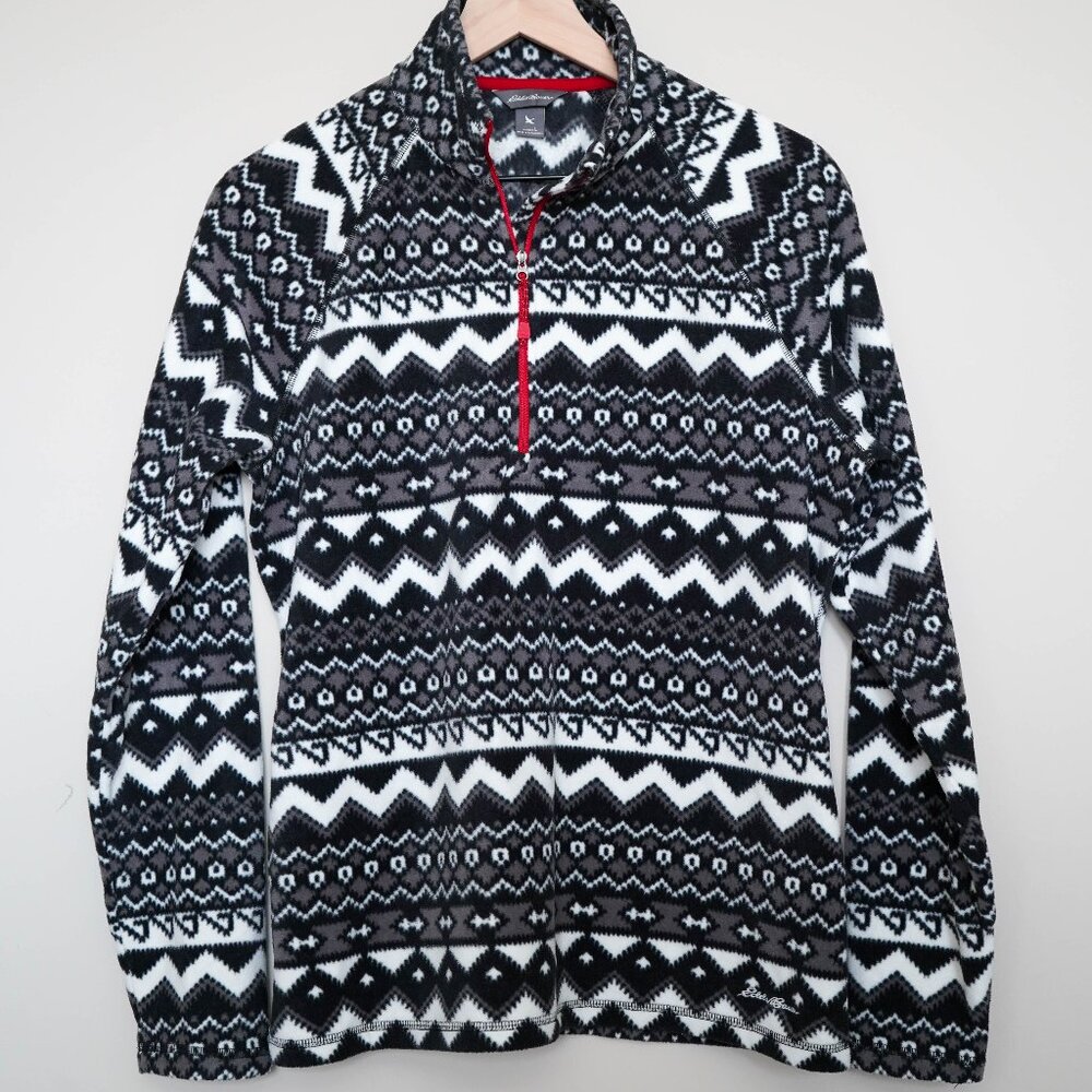 Eddie Bauer Women’s Quest Fleece Quarter-Zip Print